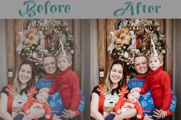 Christmas Family Portraits to Professional Photo Editing – Make Every Memory Shine Bright!