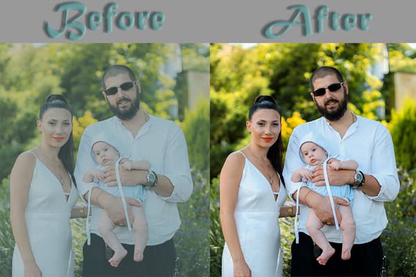 Low Cost Family Photo Editing Services for New Year & Holidays