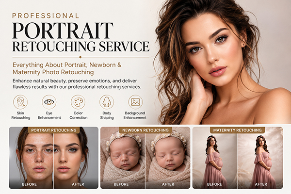 Portrait Retouching Service: Everything About Portrait, Newborn & Maternity Photo Retouching