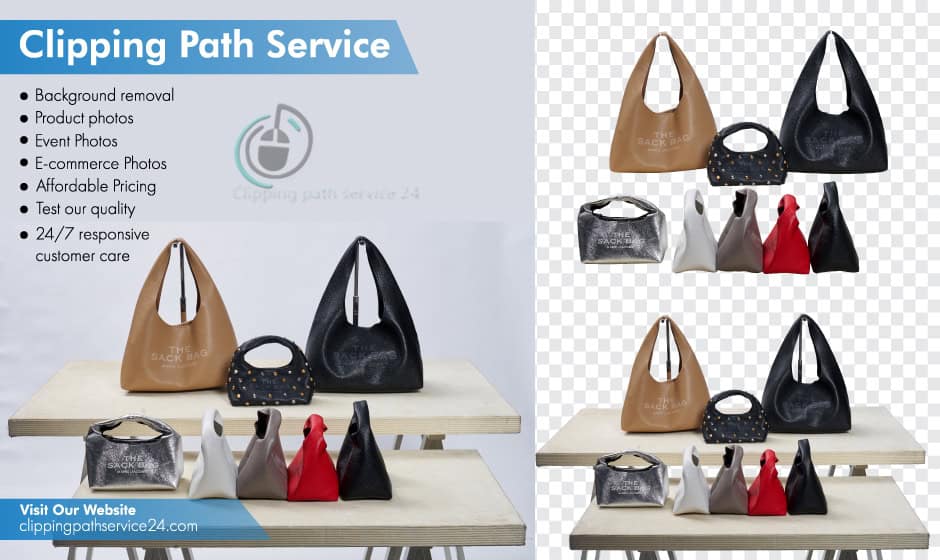 Professional Bag Photo Editing Service in India